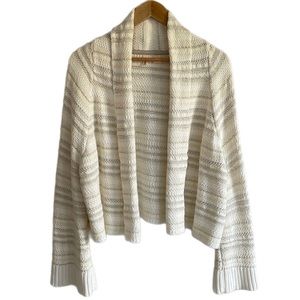 MOTH Anthropologie Mahalia Kimono Bell Sleeve Thick Neutral Cardigan
